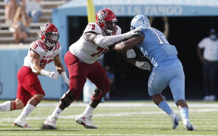 Ikem Ekwonu has played both tackle and guard. He could be highly coveted when the Draft rolls around.